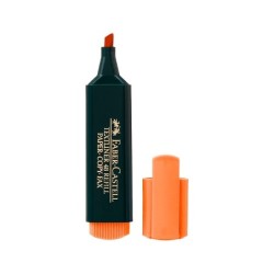 Rotulador faber fluorescente 48-15 naranja