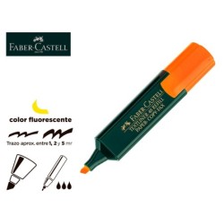 Rotulador faber fluorescente 48-15 naranja