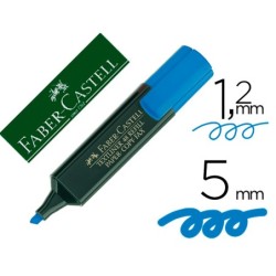 Rotulador faber fluorescente 48-51 azul