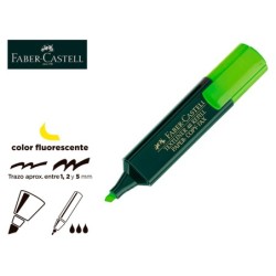 Rotulador faber fluorescente 48-63 verde