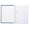 Cuaderno espiral liderpapel a5 micro crafty tapa forrada 120h 90 gr cuadro 5mm 5 bandas6 taladros color azul