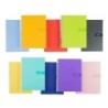 Cuaderno espiral liderpapel a5 crafty tapa forrada 80h 90 gr cuadro 5 mm con margen colores surtidos