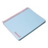 Cuaderno espiral liderpapel a5 micro wonder tapa plastico 120h 90g cuadro 5mm 5 bandas 6 taladros color celeste
