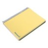 Cuaderno espiral liderpapel a5 micro wonder tapa plastico 120h 90g cuadro 5mm 5 bandas 6 taladros color amarillo