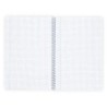 Cuaderno espiral liderpapel a4 wonder tapa plastico 80h 90gr cuadro 4mm con margen color gris