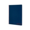 Cuaderno espiral liderpapel a4 wonder tapa plastico 80h 90gr cuadro 4mm con margen color azul marino