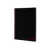 Cuaderno espiral liderpapel a4 wonder tapa plastico 80h 90gr cuadro 4mm con margen color negro