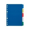 Separador liderpapel plastico juego de 5 separadores cuarto 11 taladros