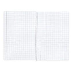 Cuaderno espiral liderpapel a4 wonder tapa plastico 80h 90gr cuadro 4mm con margen colores surtidos