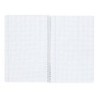 Cuaderno espiral liderpapel a4 wonder tapa plastico 80h 90gr cuadro 3mm con margen colores surtidos