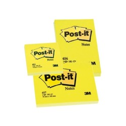 Bloc de notas adhesivas quita y pon post-it 38x51 mm con 100 hojas 653e