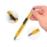 Cuter q-connect plastico estrecho cuchilla 9 mm xd-04 blister 1 unidad