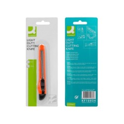 Cuter q-connect plastico estrecho cuchilla 9 mm xd-05 blister 1 unidad