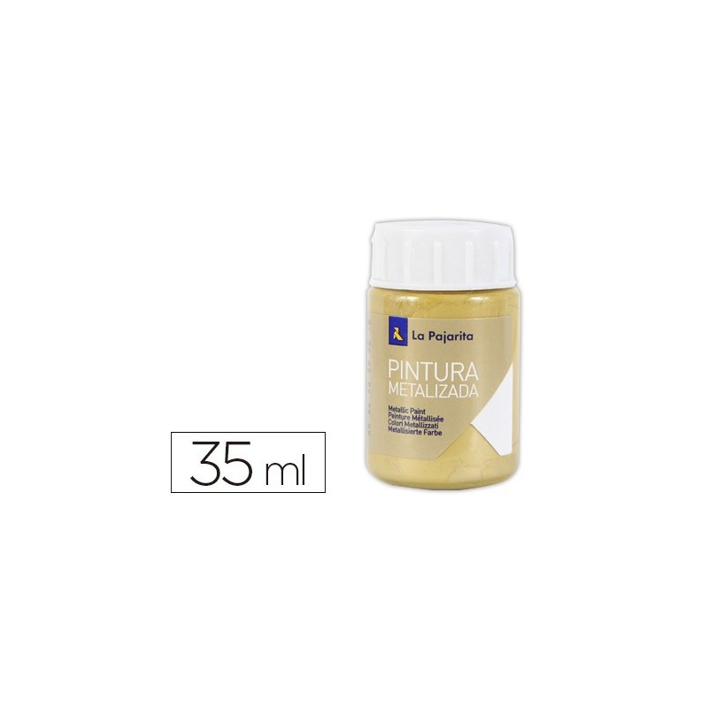 Pintura metalizada la pajarita oro rico 35 ml Pintura metalizada la pajarita oro rico 35 ml