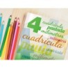 Libreta liderpapel pautaguia tapa cartoncillo 32 hojas din a4 70 gr cuadriculado pautado 4 mm