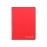 Cuaderno espiral liderpapel cuarto witty tapa dura 80h 75gr liso sin margen colores surtidos