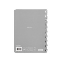 Cuaderno espiral liderpapel cuarto witty tapa dura 80h 75gr rayado horizontal 8mm con margen colores surtidos