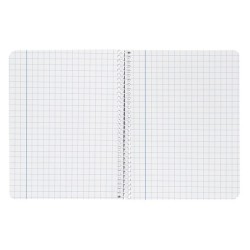 Cuaderno espiral liderpapel cuarto witty tapa dura 80h 75gr cuadro 8mm con margen colores surtidos