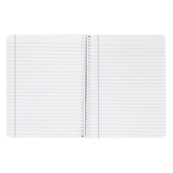 Cuaderno espiral liderpapel cuarto witty tapa dura 80h 75gr rayado horizontal 8mm con margen colores surtidos