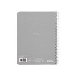 Cuaderno espiral liderpapel cuarto witty tapa dura 80h 75gr cuadro 6mm con margen colores surtidos