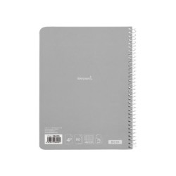 Cuaderno espiral liderpapel cuarto witty tapa dura 80h 75gr cuadro 4mm con margen colores surtidos