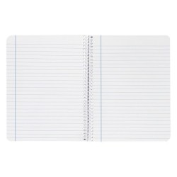 Cuaderno espiral liderpapel cuarto smart tapa blanda 80h 60gr horizontal 8mm con margencolores surtidos