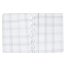 Cuaderno espiral liderpapel cuarto smart tapa blanda 80h 60gr cuadro 6mm con margen colores surtidos