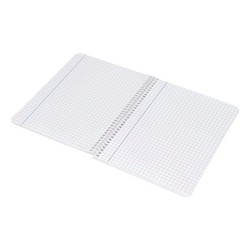 Cuaderno espiral liderpapel cuarto smart tapa blanda 80h 60gr cuadro 6mm con margen colores surtidos