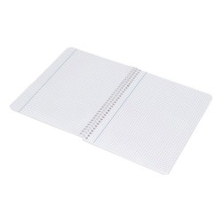 Cuaderno espiral liderpapel cuarto smart tapa blanda 40h 60gr cuadro 4mm con margen colores surtidos