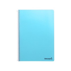 Cuaderno espiral liderpapel folio smart tapa blanda 80h 60gr rayado montessori 5mm con margen colores surtidos