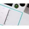 Recambio liderpapel a4 100 hojas 60g/m2 cuadro 3 mm con margen 4 taladros