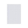 Recambio liderpapel a4 100 hojas 60g/m2 cuadro 3 mm con margen 4 taladros