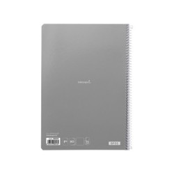 Cuaderno espiral liderpapel folio smart tapa blanda 80h 60gr liso sin margen colores surtidos