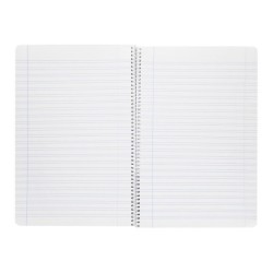 Cuaderno espiral liderpapel folio smart tapa blanda 80h 60gr pauta 3,5mm con margen colores surtidos