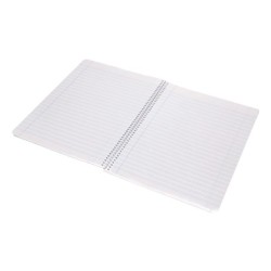 Cuaderno espiral liderpapel folio smart tapa blanda 80h 60gr pauta 3,5mm con margen colores surtidos