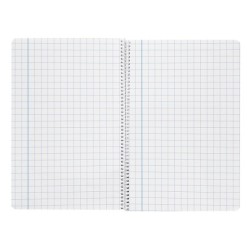 Cuaderno espiral liderpapel folio smart tapa blanda 80h 60gr cuadro 8 mm con margen colores surtidos