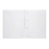 Cuaderno espiral liderpapel a4 micro smart tapa blanda 80h60gr horizontal 7mm doble margen 4 taladros colores
