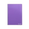 Cuaderno espiral liderpapel folio smart tapa blanda 80h 60gr cuadro 4mm con margen color violeta