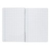 Cuaderno espiral liderpapel folio smart tapa blanda 80h 60gr cuadro 4mm con margen color violeta
