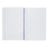 Cuaderno espiral liderpapel folio smart tapa blanda 80h 60gr cuadro 4mm con margen color turquesa