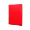 Cuaderno espiral liderpapel folio smart tapa blanda 80h 60gr cuadro 4mm con margen color rojo