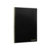 Cuaderno espiral liderpapel folio smart tapa blanda 80h 60gr cuadro 4mm con margen color negro