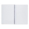 Cuaderno espiral liderpapel folio smart tapa blanda 80h 60gr cuadro 4mm con margen color rojo