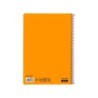 Cuaderno espiral liderpapel folio smart tapa blanda 80h 60gr cuadro 4mm con margen color naranja