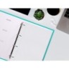 Recambio liderpapel a4 80 hoja 60g/m2 cuadro 4 mm con margen 4 taladros
