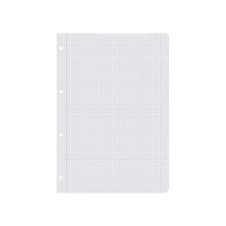 Recambio liderpapel a4 80 hoja 60g/m2 cuadro 4 mm con margen 4 taladros