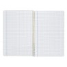 Cuaderno espiral liderpapel folio smart tapa blanda 80h 60gr cuadro 4mm con margen color azul oscuro