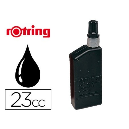 Tinta china rotring negra bote 23 cc