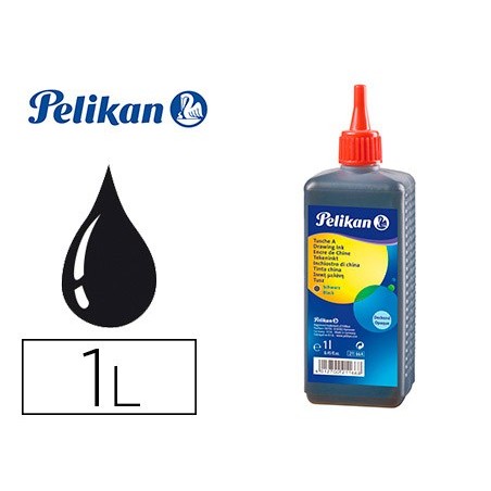 Tinta china pelikan negra bote 1 litro