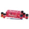 Pintura latex la pajarita satinada 35 ml caja de 6 unidades colores surtidos